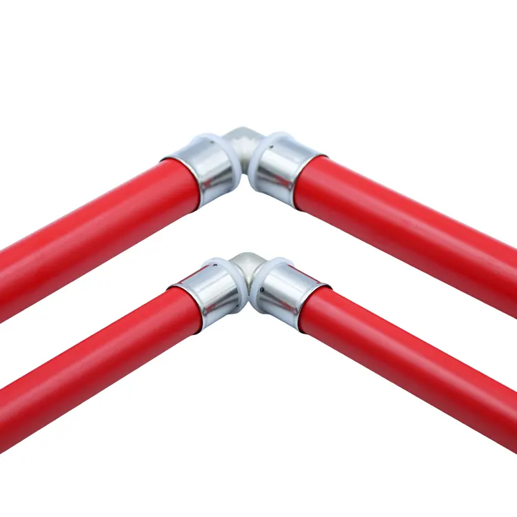 Messing persfitting elleboogconnector